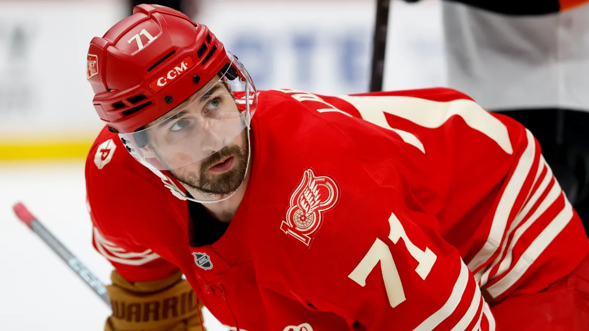 red wings' dylan larkin trade list is causing a problem