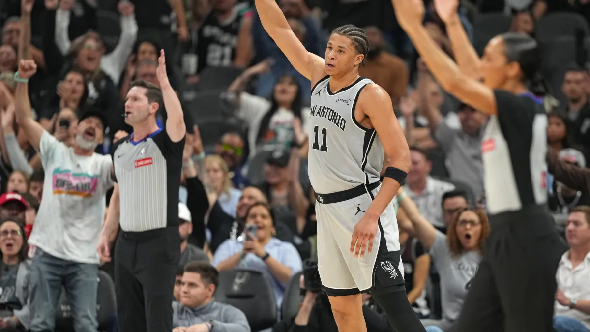 carter bryant might be too good for the spurs' summer league team after his latest game