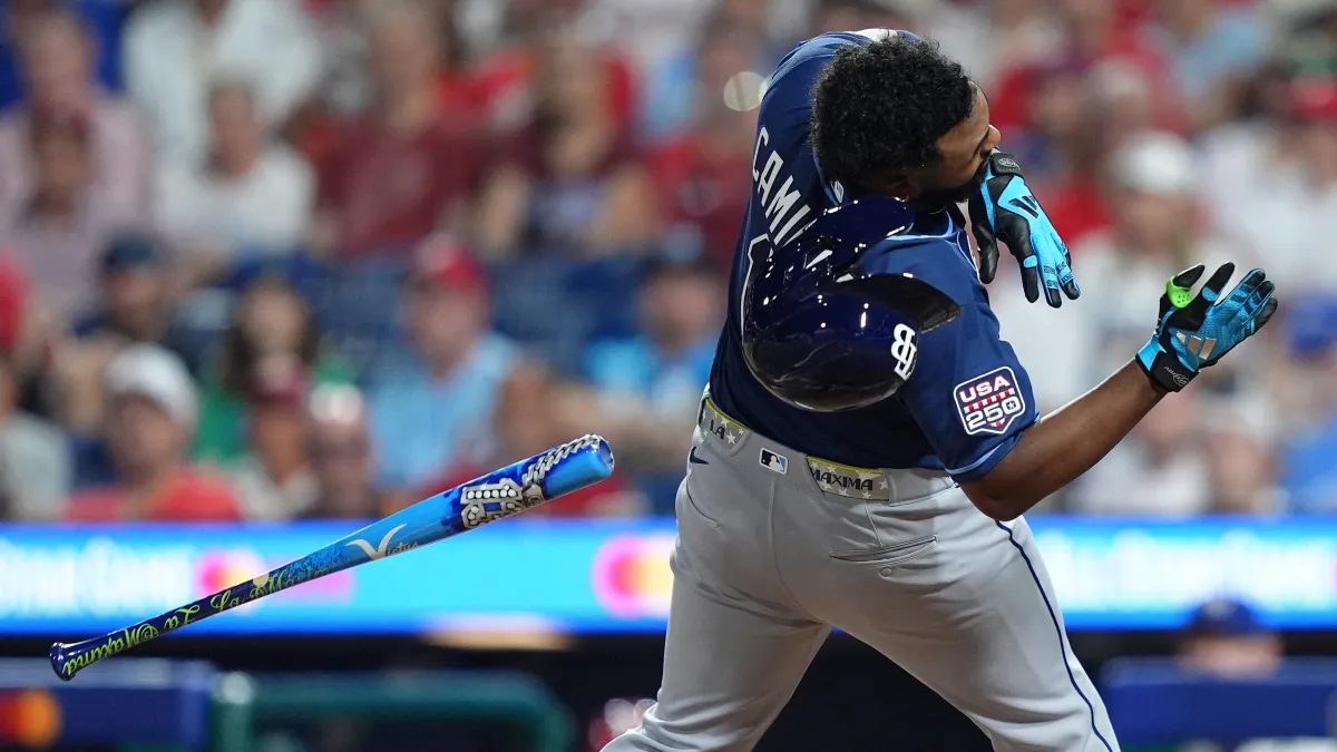 junior caminero injury update: latest news on rays star who left all star game after taking pitch off the hand