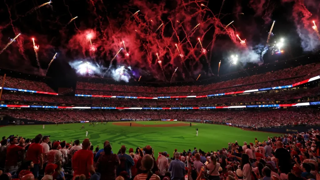 mlb channels 'the sandlot' during all star game with patriotic fifth inning firework show