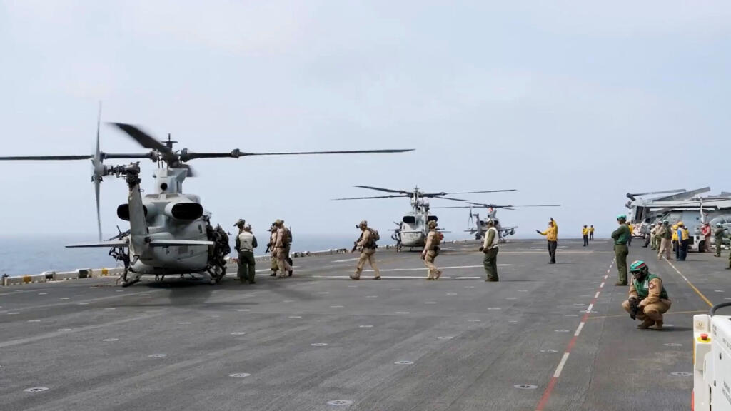 us says it struck dozens of iranian targets in latest wave of attacks