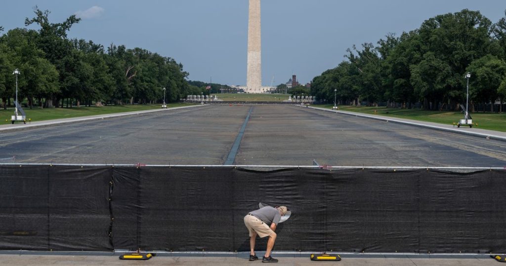 the reflecting pool is a bad paint job, not a crime scene