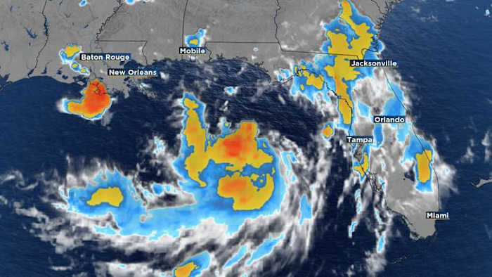 tropical storm bertha forms in the gulf