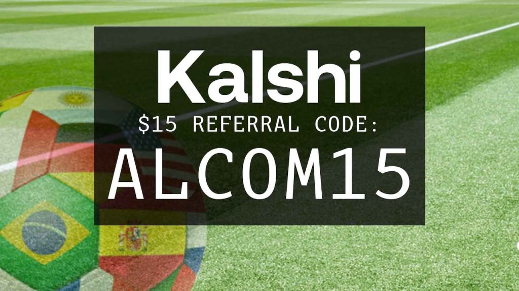 kalshi referral code alcom15: $15 bonus for france vs. england
