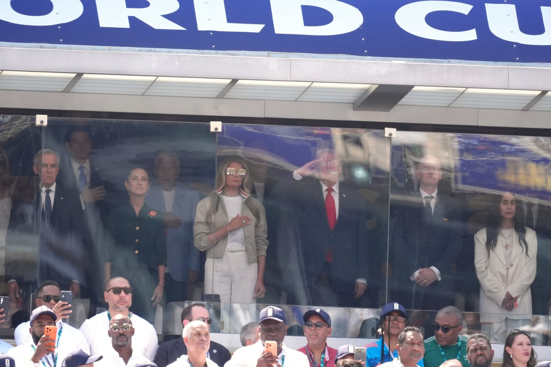 trump at the world cup final: who’s sitting with him?