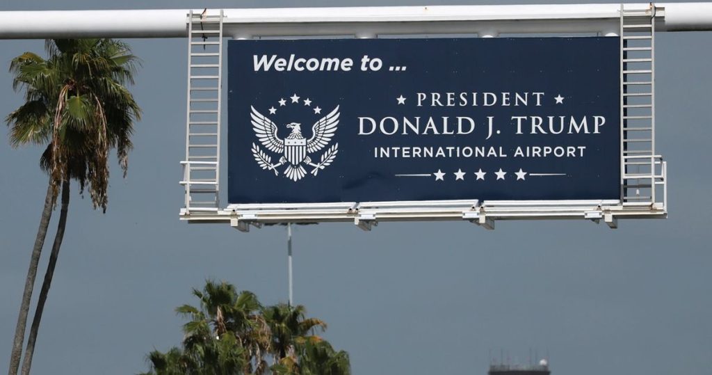 now there’s no escaping trump international airport