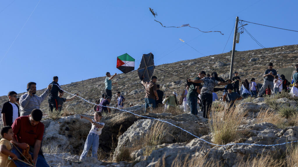 'this is our sky': palestinians fly kites in defiance of israeli settlers in west bank