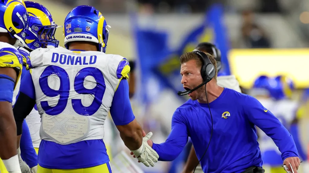 rams coach sean mcvay provides update on possible aaron donald comeback: 'his training is going very well'