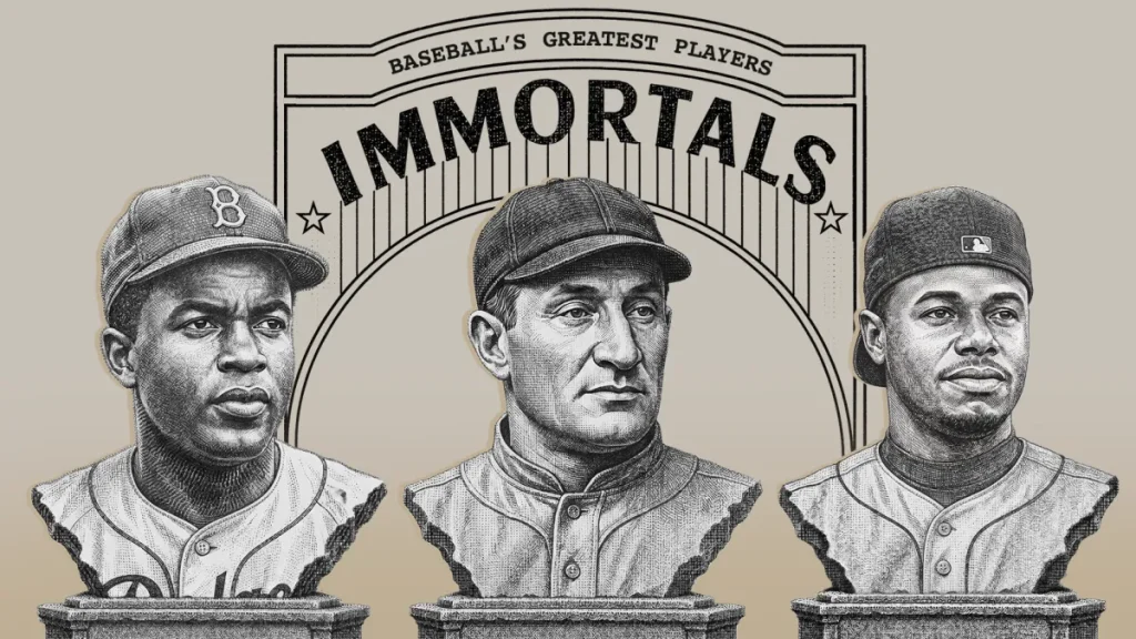 baseball's greatest players: the immortals and 10 numbers that define them