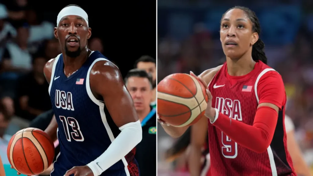 heat's giannis antetokounmpo has heartfelt 'wife' mistake moment with bam adebayo, a'ja wilson