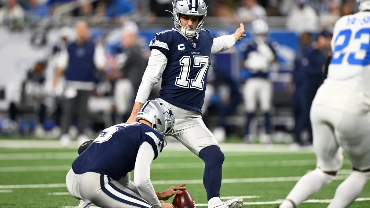 cowboys' brandon aubrey reveals the problem with 4 point field goal rule