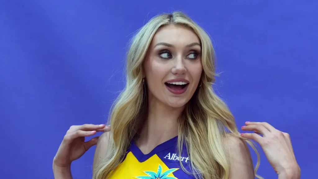 cameron brink’s red hot pregame outfit steals show before sparks game