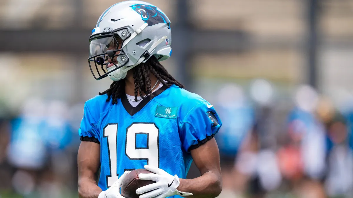 chris brazzell injury update: latest on panthers rookie wr leaving practice with left leg injury