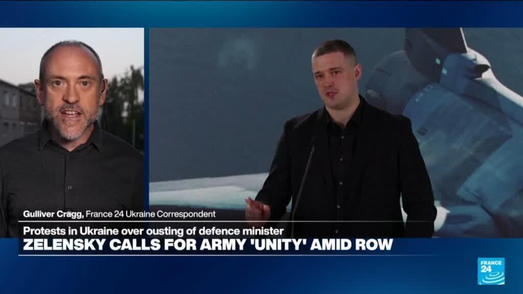 bitter row splits ukraine's military leadership after defence minister ousted