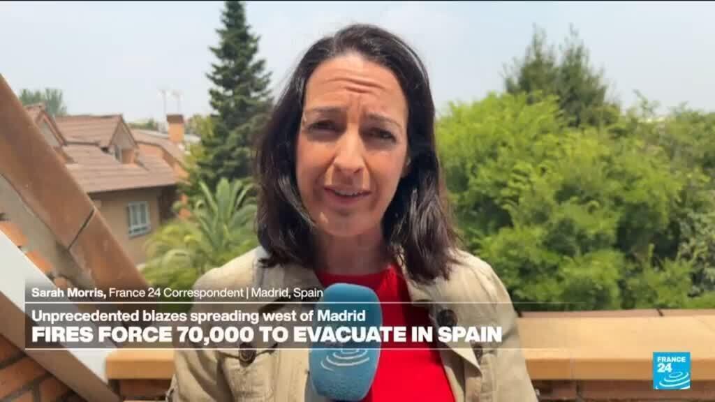 spain: wildfires force 70,000 people to evacuate in madrid region