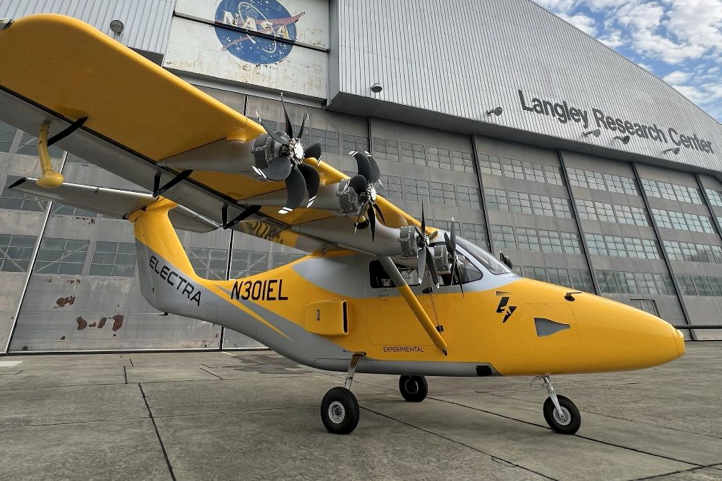goldfinch becomes first piloted electric aircraft to fly at nasa’s langley research center