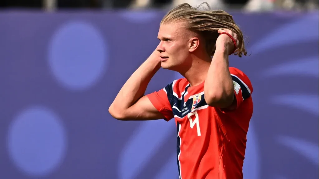 erling haaland's girlfriend isabel haugseng johansen goes viral in elegant summer dress
