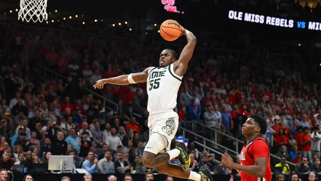 michigan state's coen carr has totally changed his jump shot