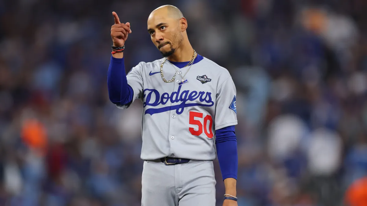 dodgers' mookie betts pushes aside personal milestones, focusing on another world series title