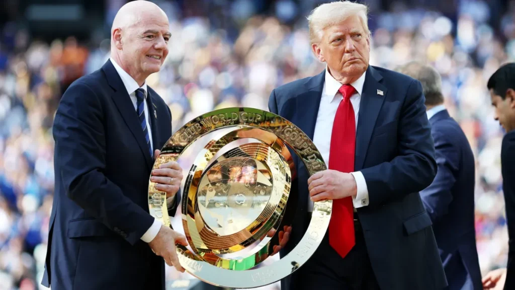 why fifa made exception allowing donald trump to present world cup trophy