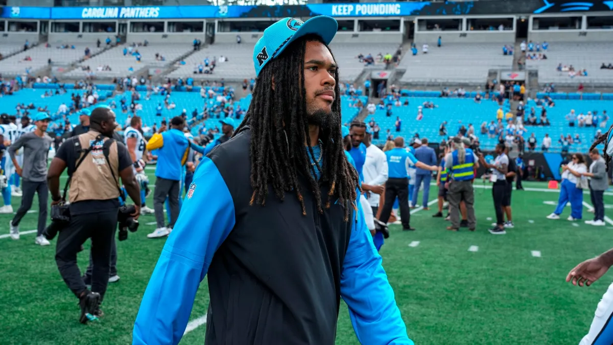 panthers rb jonathon brooks in good spirits: 'fully healed'