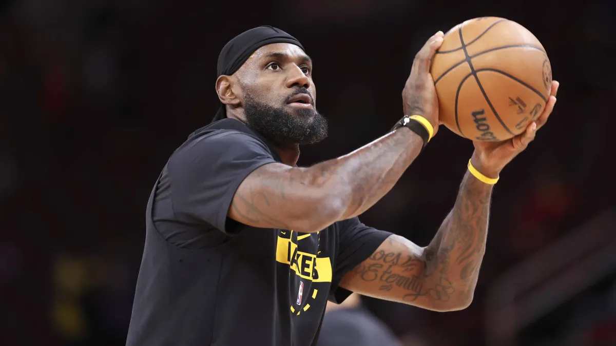 76ers officially unveil lebron james' jersey number in philadelphia