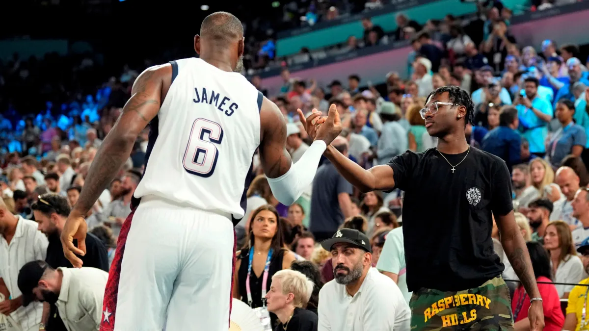 is bryce james now at villanova after lebron james 76ers move?