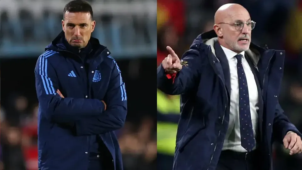 spain vs. argentina: scaloni and de la fuente in final makes mockery of 'super coaches' world cup