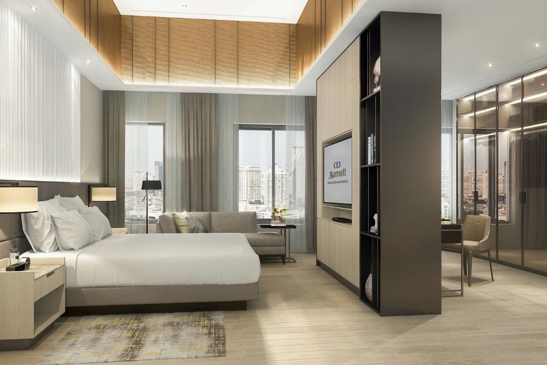 marriott executive apartments open on sukhumvit soi 49 in bangkok, thailand