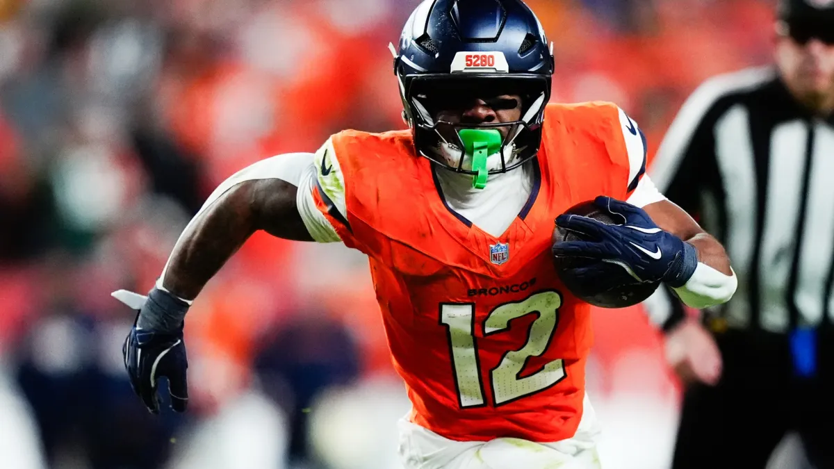 broncos' rj harvey aims to have christian mccaffrey leap under sean payton