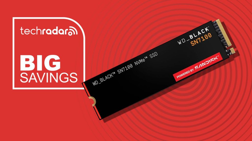 save 49% on the 1tb wd black sn7100 ssd with blazing fast pcie gen4 speeds
