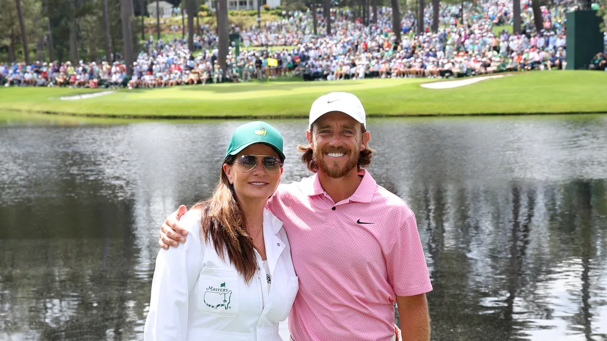 tommy fleetwood and his older wife trend during the open championship at his home course