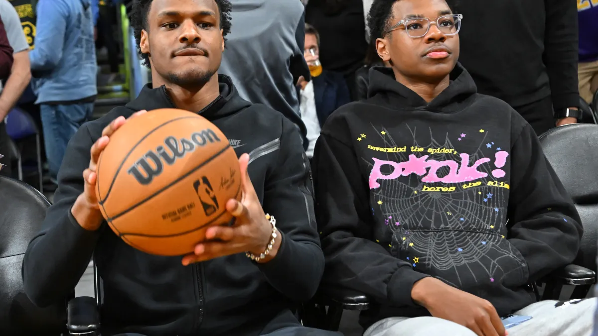 bronny james, brother bryce get wholesome matching chains amid lakers uncertainty