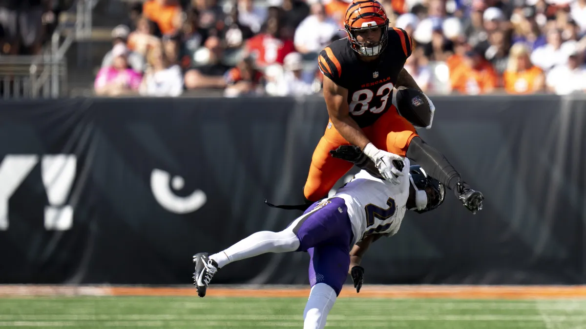 how bengals' erick all jr. is a threat to mike gesicki, drew sample on te depth chart