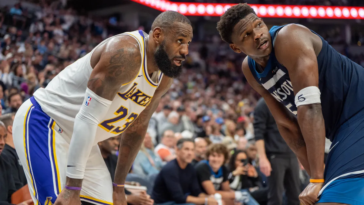 timberwolves' tim connelly entices lebron james to team up with anthony edwards and lamelo ball