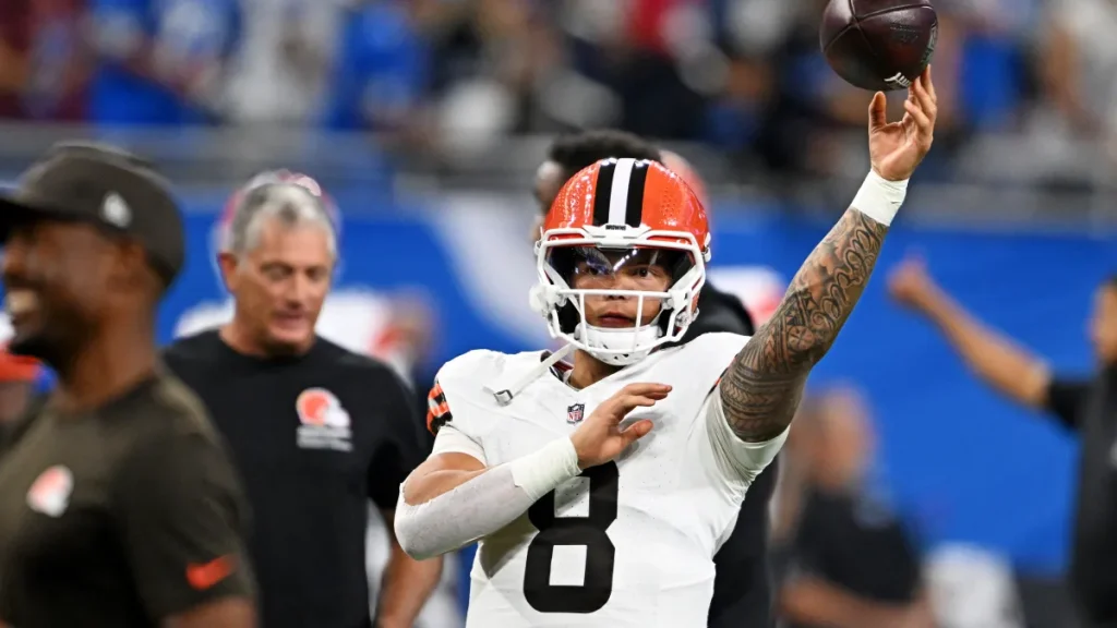 browns urged to make trade decision with dillon gabriel that's really their only option