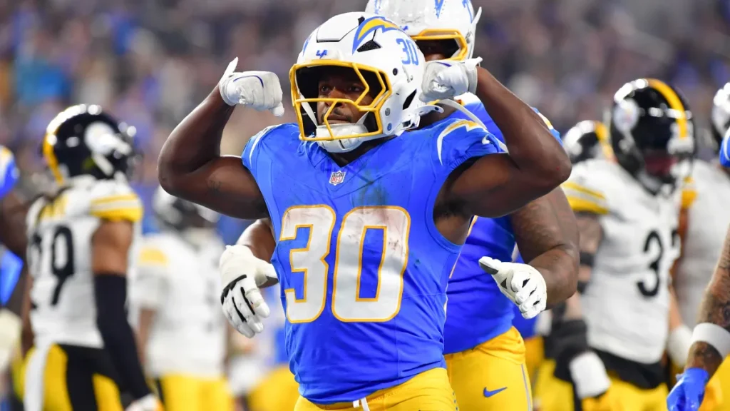 bengals trade idea swaps late pick to chargers for 643 yard rusher
