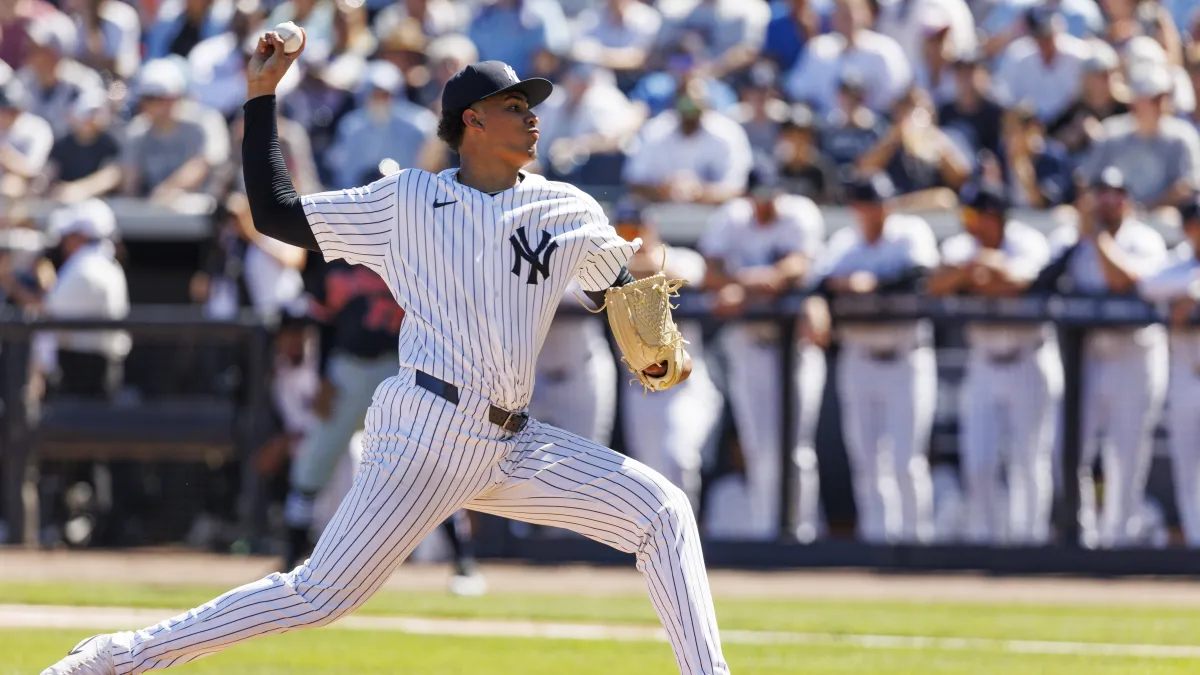 athletics trade idea lands two top pitching prospects from yankees for 'intriguing' infielder