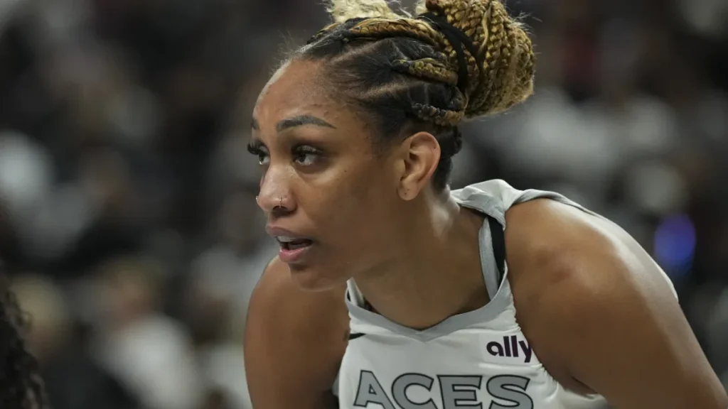 a’ja wilson hilariously apologizes to angel reese after unexpected all star block