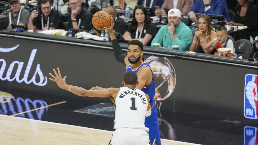 karl anthony towns believes age played a factor in the spurs blowing leads in the finals