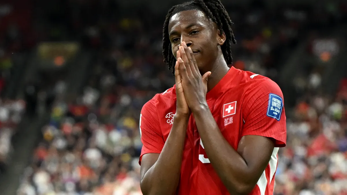 why johan manzambi isn't playing today for switzerland with late injury news