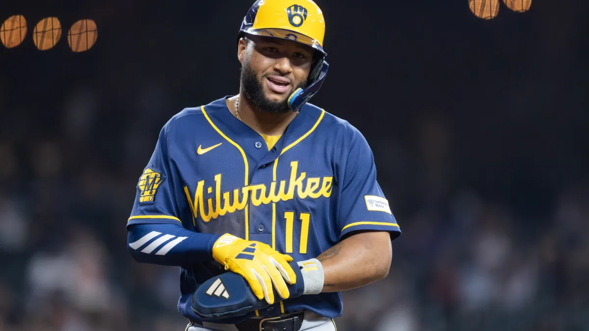why jackson chourio batted left handed for brewers, and how it's dividing mlb fans
