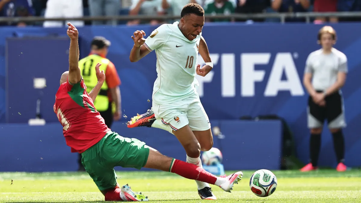why ref took so long for var review before kylian mbappe's penalty was saved in france morocco