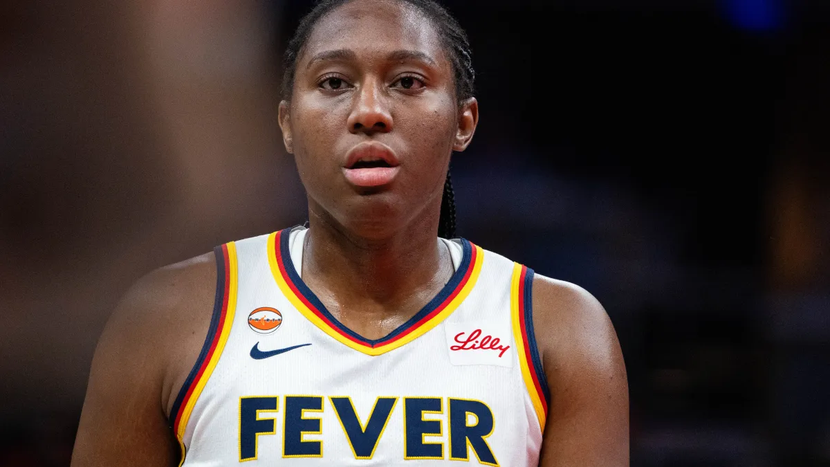 aliyah boston injury update: fever star exits storm game after frightening fall