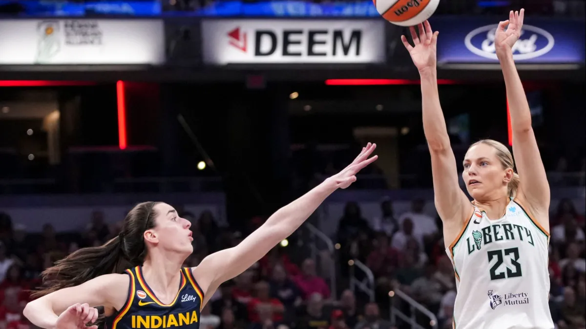 fever's caitlin clark is crushed, but gets a technical foul when no foul is called