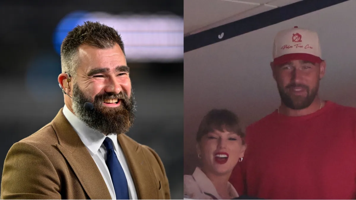 jason kelce reveals travis kelce sang with taylor swift at wedding