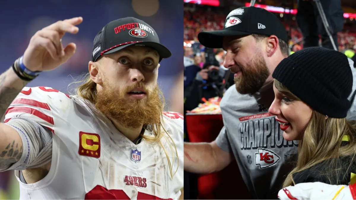 george kittle reveals how his parents got invited to taylor swift and travis kelce wedding