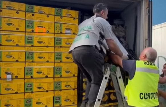 cocaine worth $285 million found hidden in banana shipment in italy