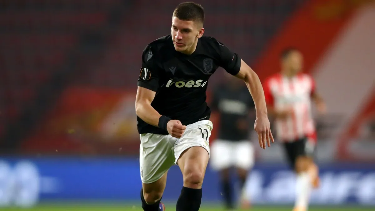 who is christos tzolis? meet arsenal's new set piece star who lit up champions league with club brugge