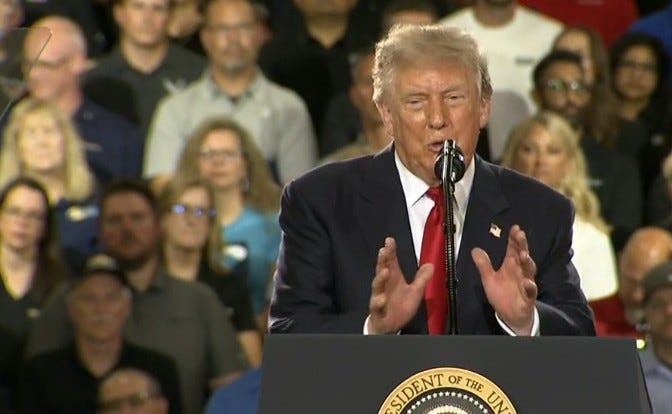 trump hurts every republican candidate in michigan with lunatic rally